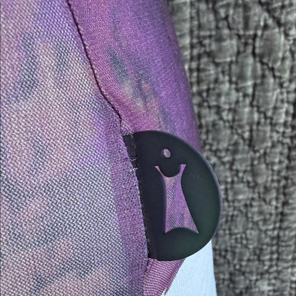 Cop.Copine Purple Leaf Long Sleeve Mesh Top - - Picture 6 of 10